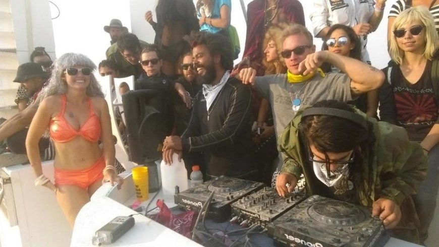 El set house de Skrillex en el Burning Man Festival