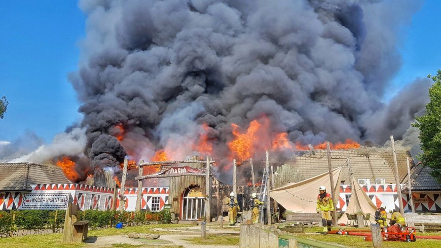 VIDEO: INCENDIO Y EXPLOSIÓN ENORME EN EL LUGAR DEL EVENTO BEEKSE BERGEN
