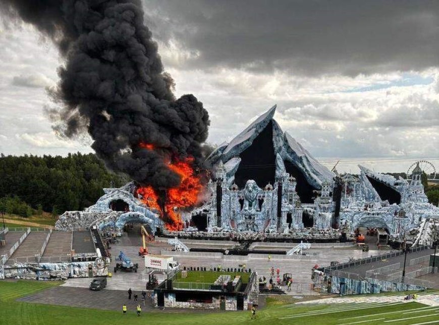 Ensayos pirotécnicos habrían causado el incendio que destruyó el mainstage de Tomorrowland 2024
