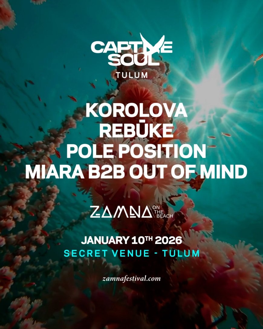 Korolova presenta "Captive Soul" en Zamna on the Beach: Una noche imperdible de melodic techno en Tulum