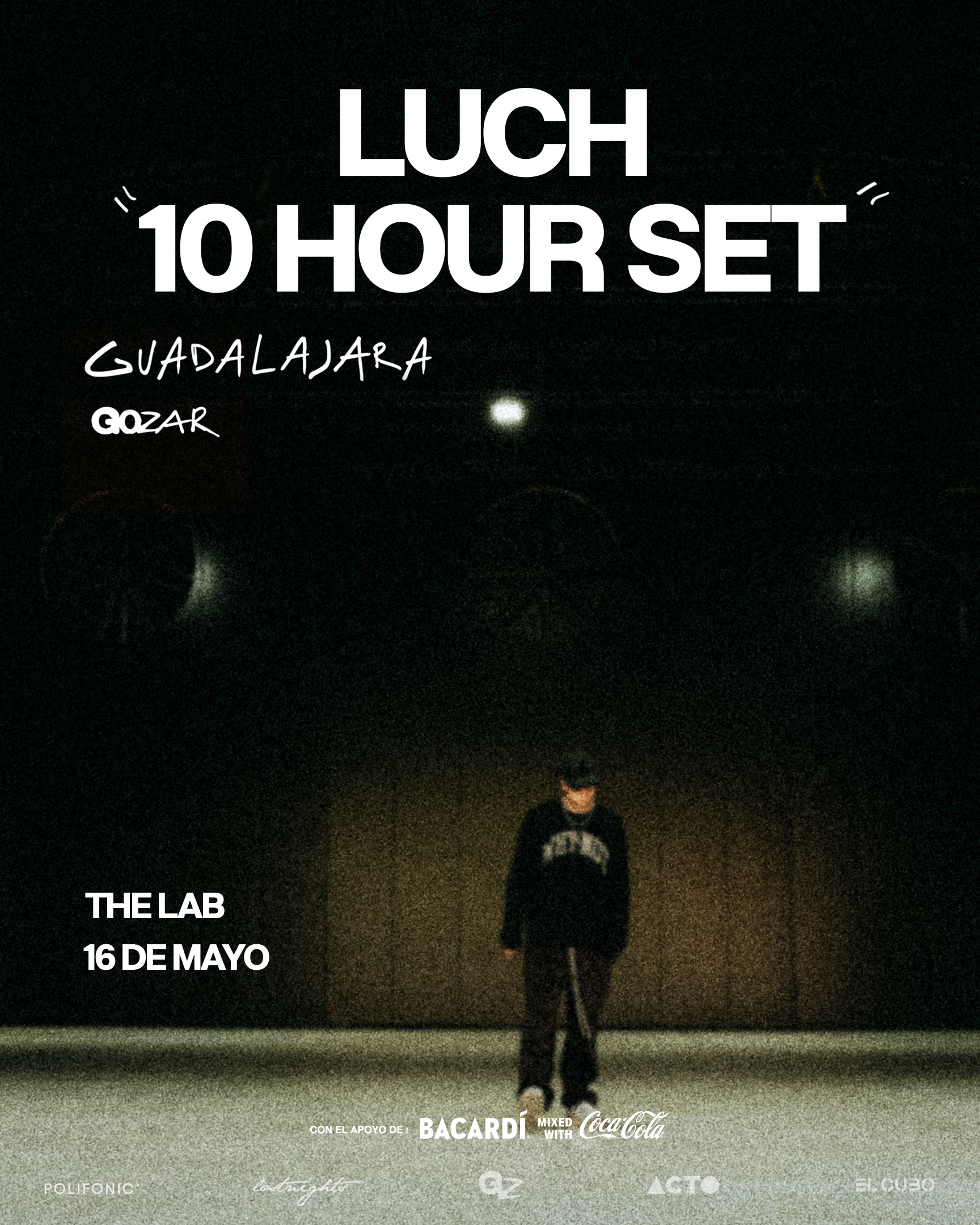 No son 10 horas, son un viaje: LUCH y GOZAR Records llegan a Guadalajara para cambiar la escena electrónica