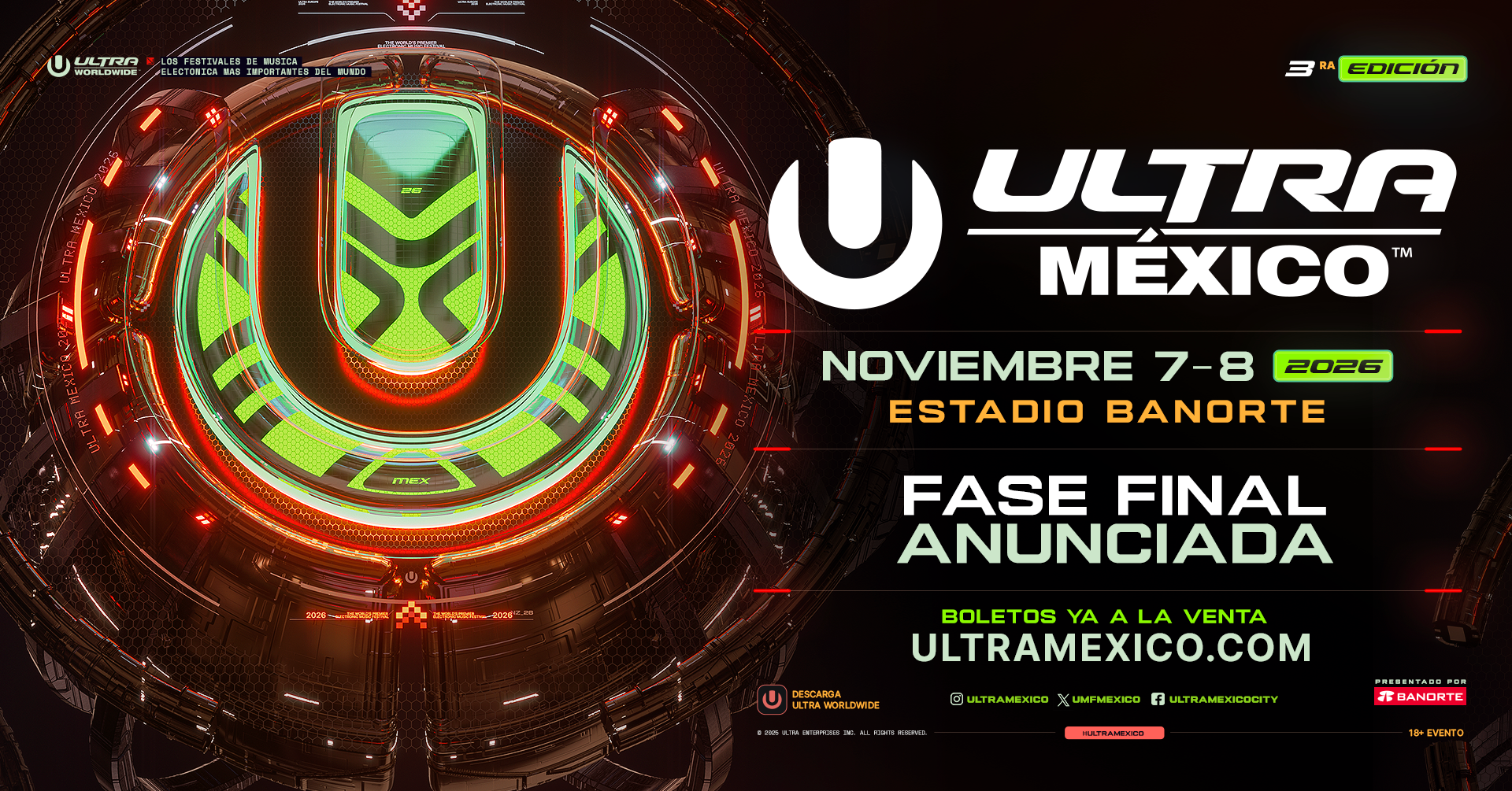 Ultra México 2026: Cartel Completo, Fechas y Boletos Oficiales